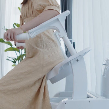 Side view of Top Gun Windsor Toilet Lift for elderly
