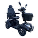 Freedom Adventure Mobility Scooter in Black front isometric view