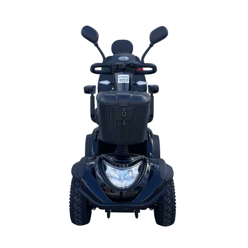 Freedom Adventure Mobility Scooter in Black front view