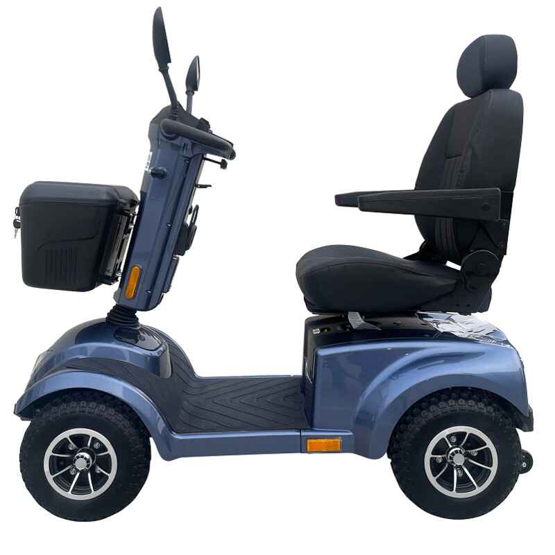 Freedom Rover Mobility Scooter in Sea Blue side view