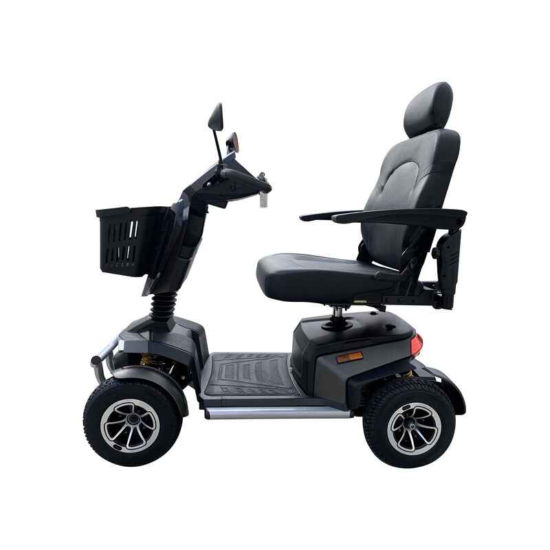 Freedom Voyager Mobility Scooter in Charcoal side view