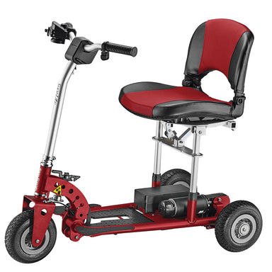 Left view of SupaScooter SupaLite Mobility Scooter in Red