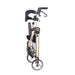 Top Gun Air Max Z01 Rollator Walker in gold collapsed down for transport