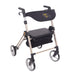 Top Gun Air Max Z01 Rollator Walker in gold from the front view