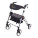 Top Gun Air Max Z01 Rollator Walker in grey from the front view