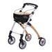 Top Gun AirMax Z06 rollator walker in timber colour from the front view