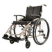 Fron isometric view of the Top Gun Enforcer wheelchair in gold