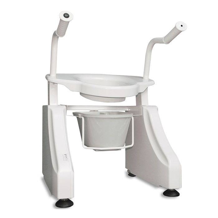 Front view of the Top Gun Kensington Toilet Lift Seat in White