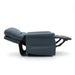 Side view of a Navy Blue Standard size Top Gun Maximus Electric Lift Chair in the fully reclined position.