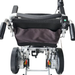 Rear view of the attendants handles and controls on the Top Gun Bruno Electric Wheelchair