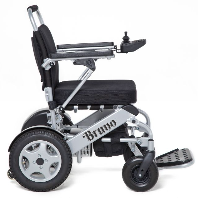 Side view of the Top Gun Bruno Electric wheelchair