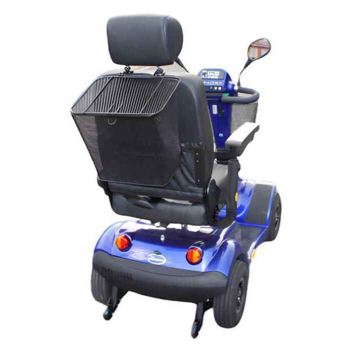 Rear view of the Trek Evolution 4 Mobility Scooter in Blue.