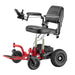 Side view of the Trek SupaScoota Safari Sports Powerchair in Orange